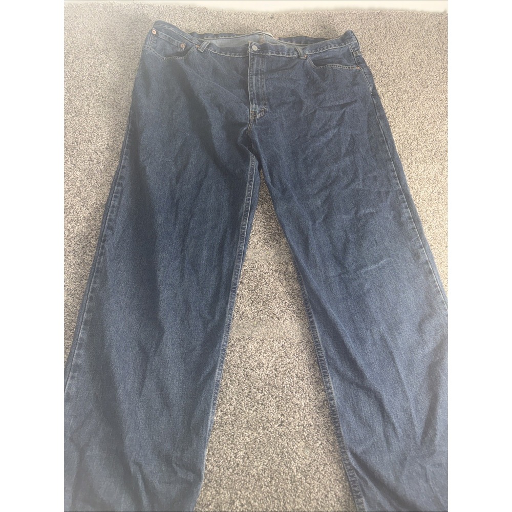 Levi's 550 Relaxed Fit Size 46x32 Jeans 100% Cotton Medium Wash Denim Blue Jeans